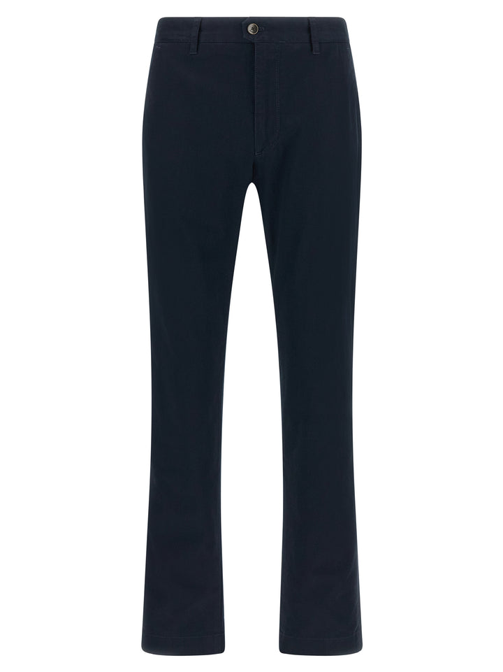 Incotex Blue Cotton Casual Pants