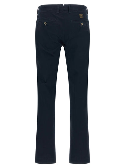Incotex Blue Cotton Casual Pants