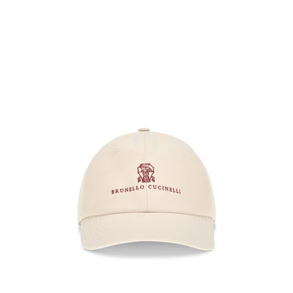 Brunello Cucinelli Beige Cotton Cap (Baseball Hat)