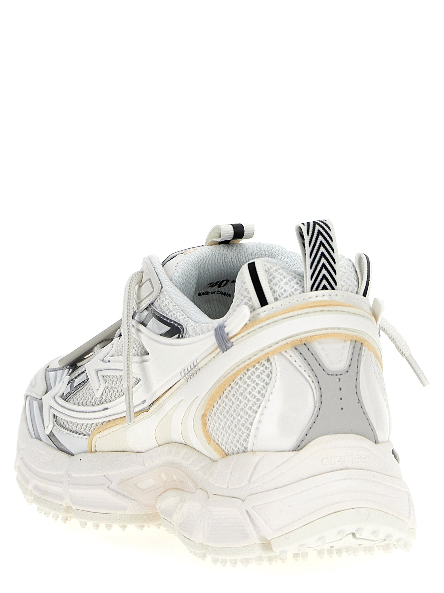 Off-White White Polyethylene Athletic Sneakers