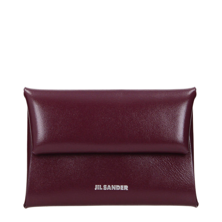 Jil Sander Red Leather Wallet