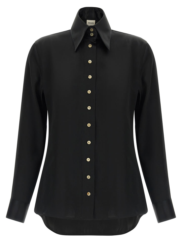 Khaite Black Acetate Blouse