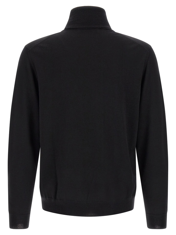 ZANONE Black Virgin Wool Cardigan