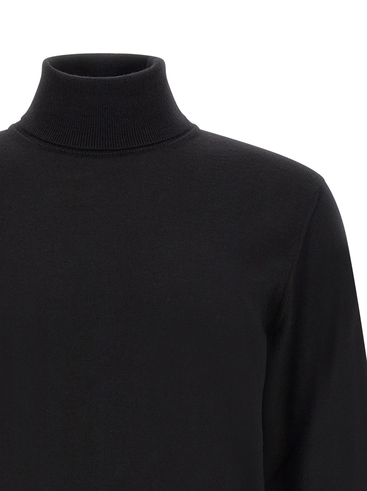 ZANONE Black Virgin Wool Cardigan
