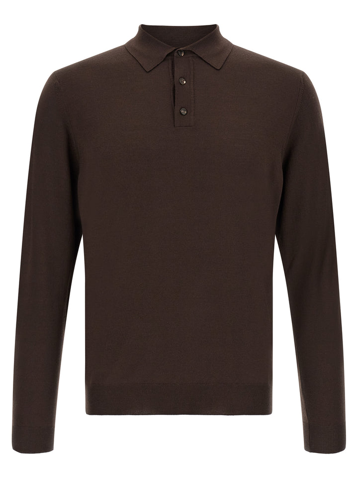 ZANONE Brown Virgin Wool Cardigan