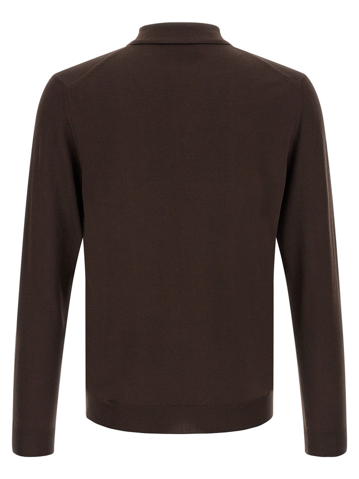 ZANONE Brown Virgin Wool Cardigan