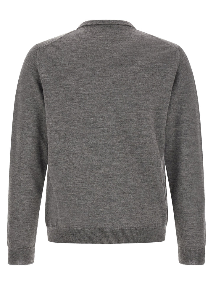 ZANONE Gray Virgin Wool Cardigan