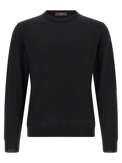 ZANONE Black Virgin Wool Cardigan