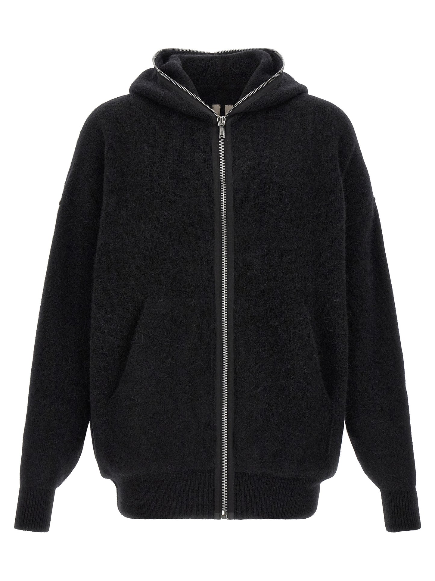 Rick Owens Black Marabou Sweatshirt