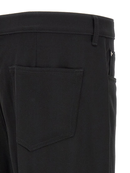 Rick Owens Black Cotton Relaxed Fit Jeans