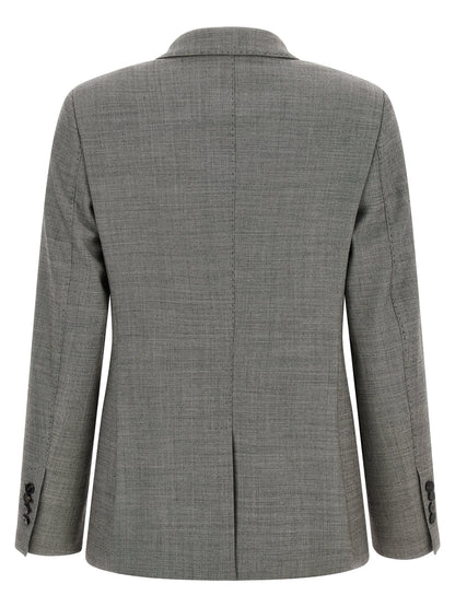Alberto Biani Gray Wool Blazer