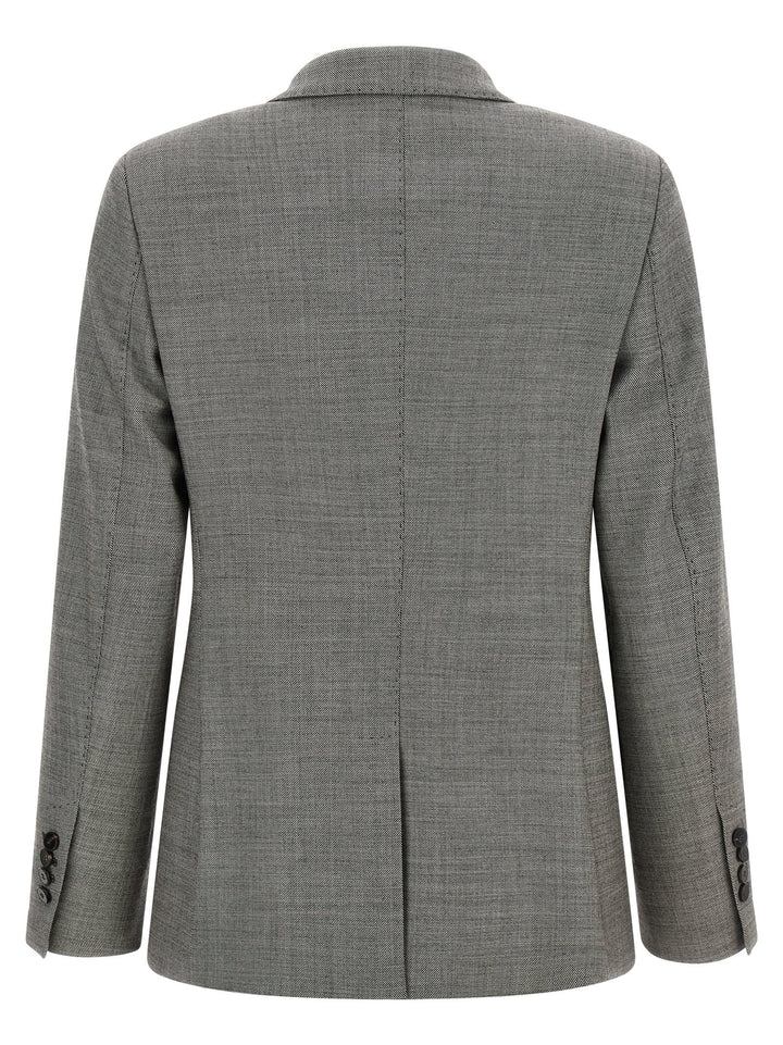 Alberto Biani Gray Wool Blazer