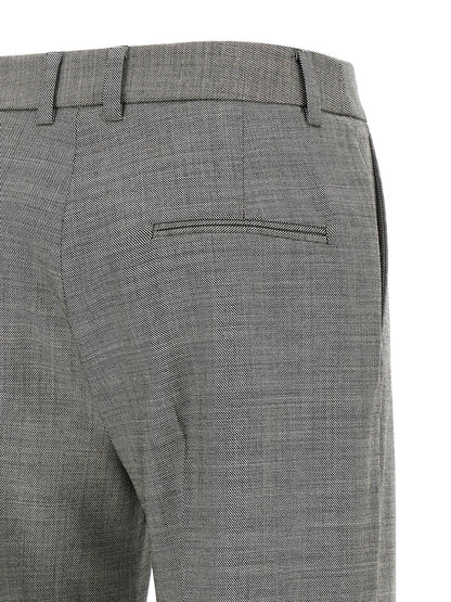 Alberto Biani Gray Wool Flared Pants
