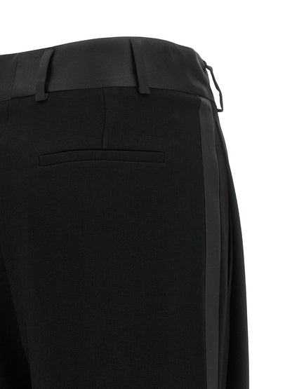 Alberto Biani Black Triacetate Dress Pants