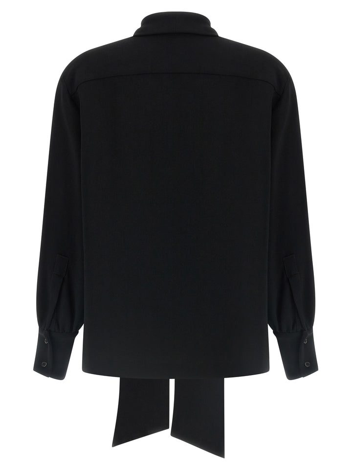 Alberto Biani Black Triacetate Blouse
