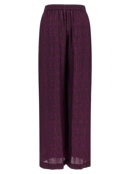 Gianluca Capannolo Purple Viscose Casual Pants