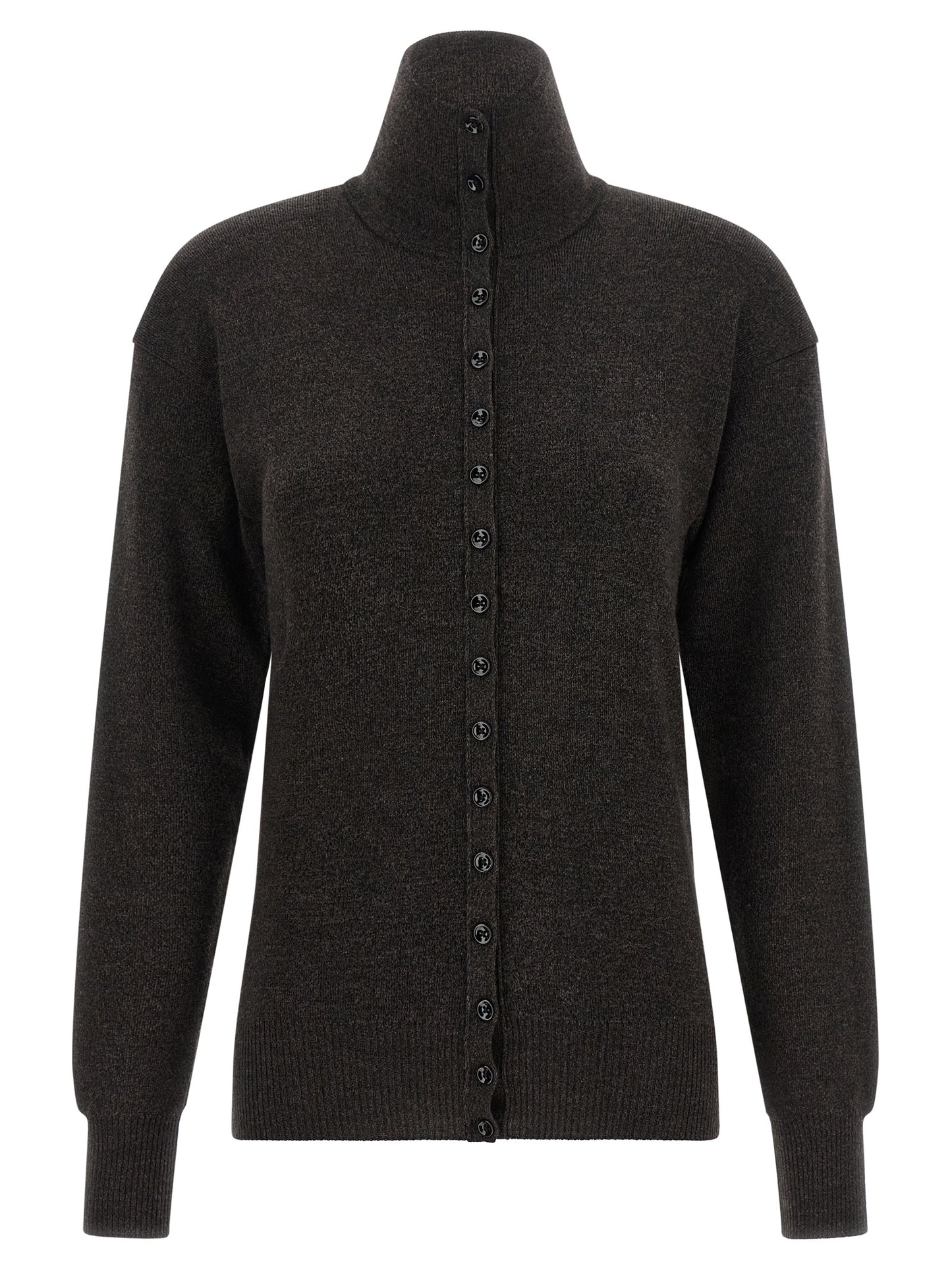 Lemaire Brown Wool Cardigan