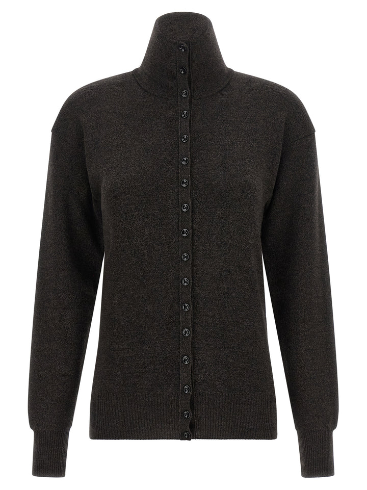 Lemaire Brown Wool Cardigan
