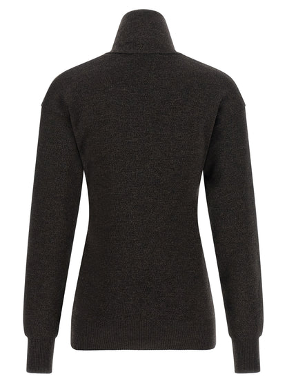 Lemaire Brown Wool Cardigan