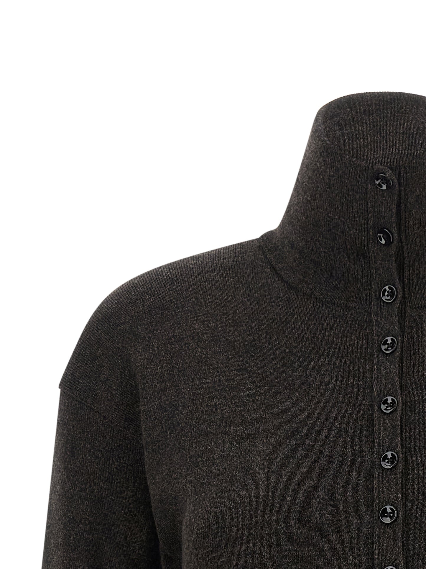 Lemaire Brown Wool Cardigan