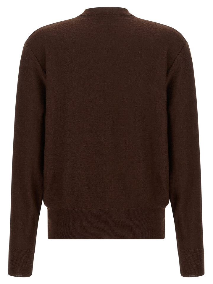 Lemaire Bordeaux Wool Cardigan