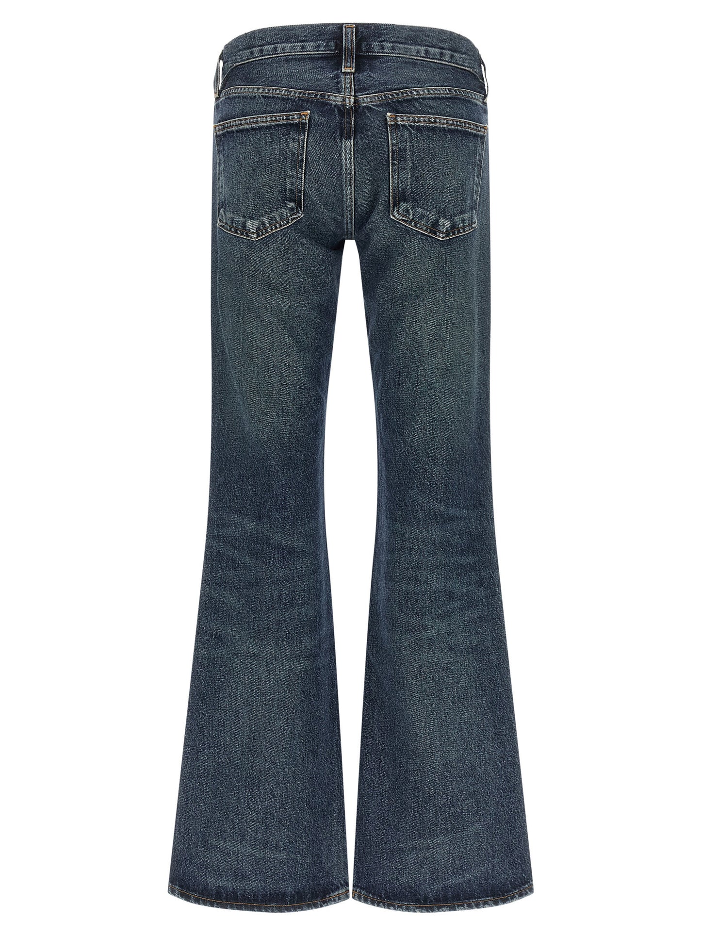 Agolde Blue Cotton Bootcut Jeans