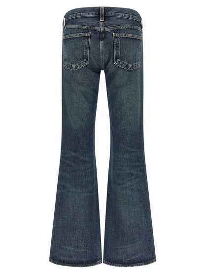 Agolde Blue Cotton Bootcut Jeans