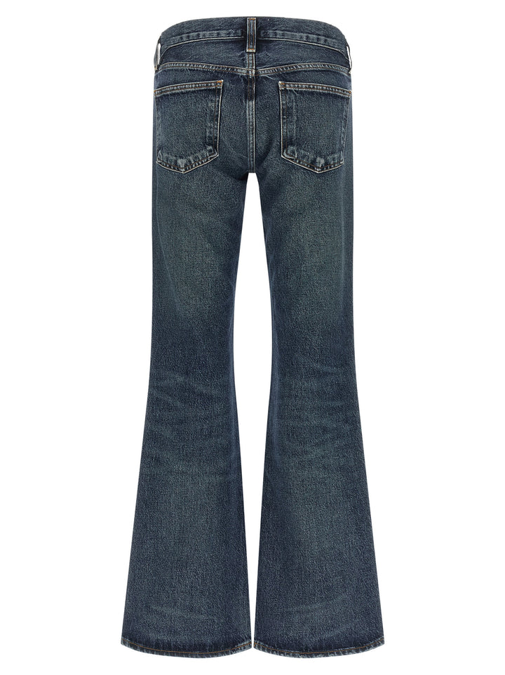 Agolde Blue Cotton Bootcut Jeans
