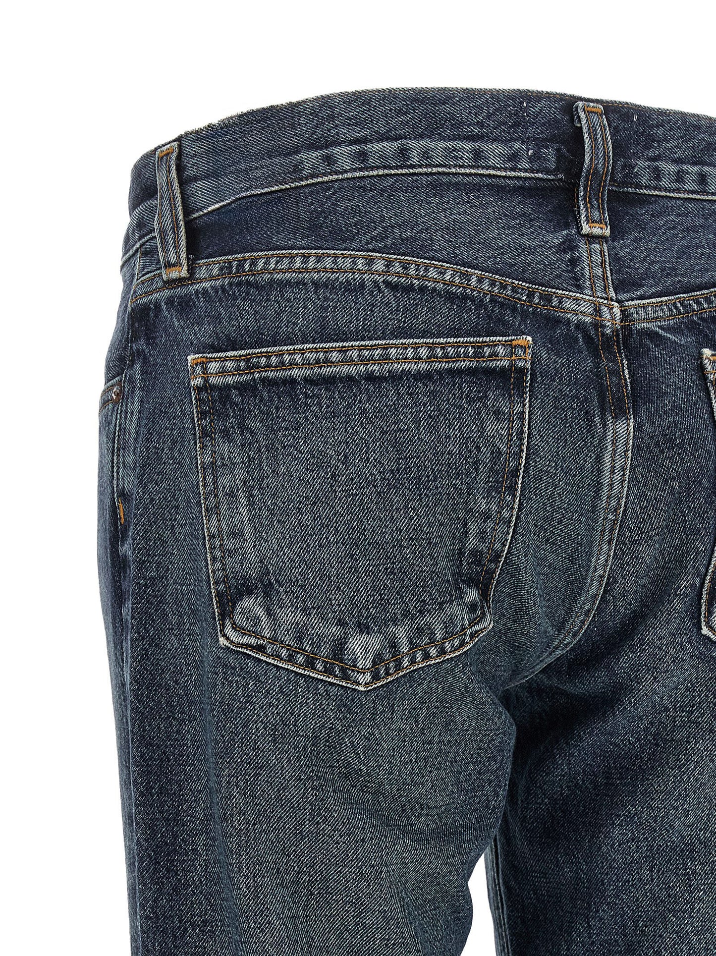 Agolde Blue Cotton Bootcut Jeans