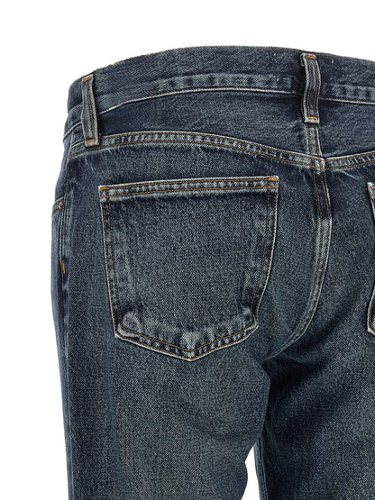Agolde Blue Cotton Bootcut Jeans