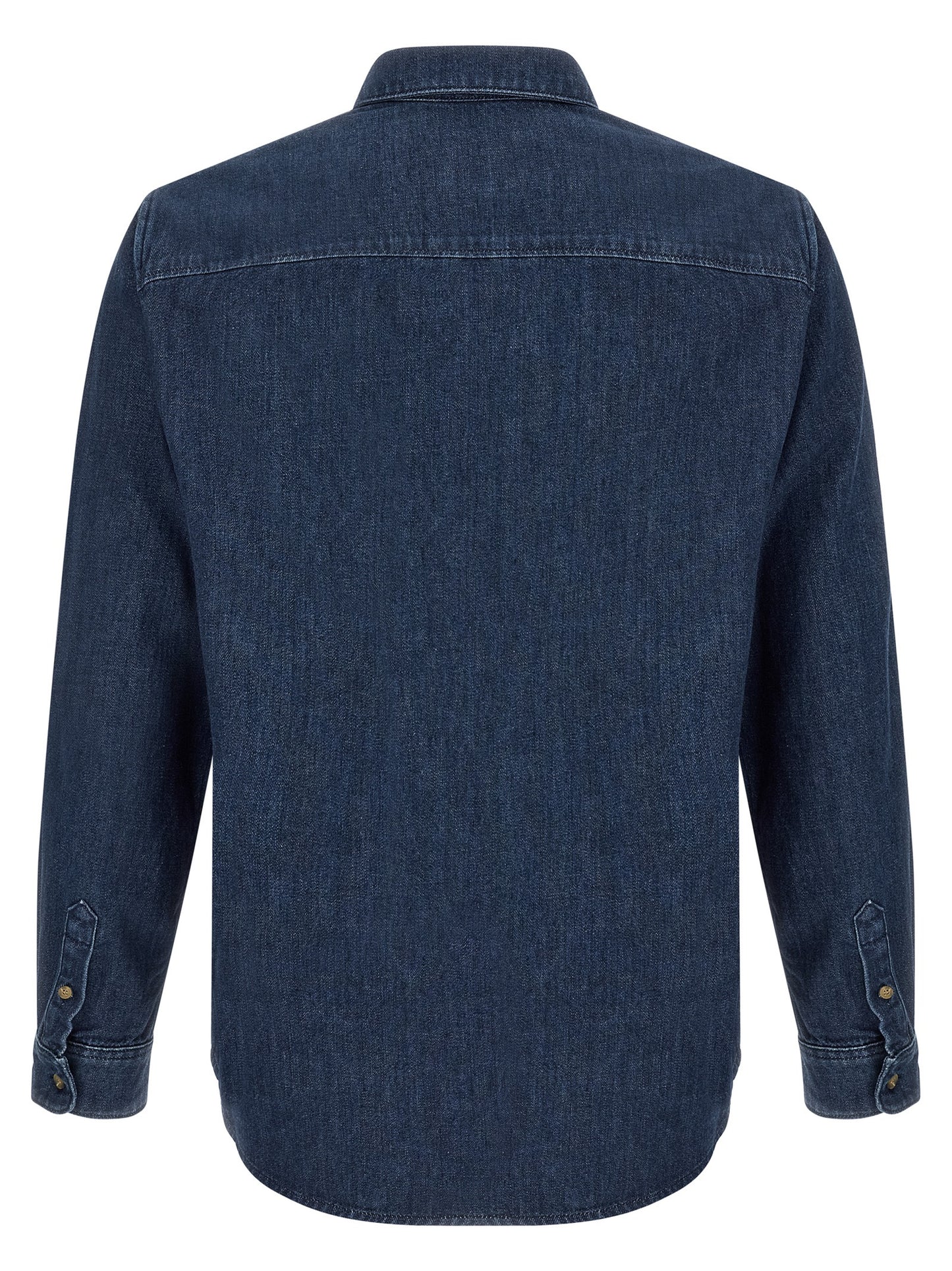 A.P.C. Blue Cotton Blouse