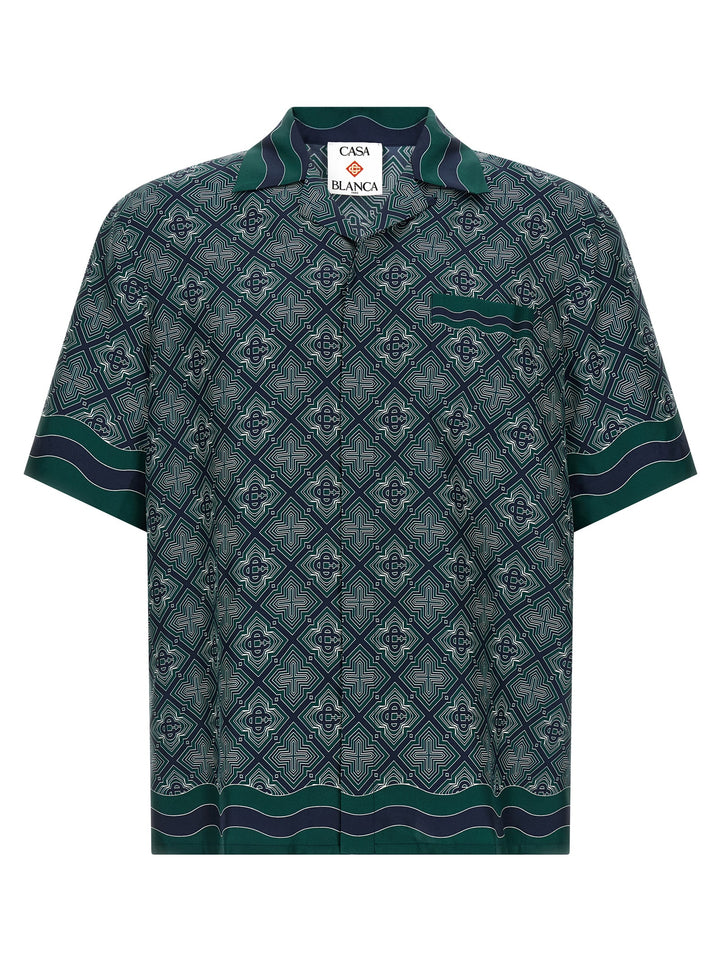 Casablanca Bicolor Silk Blouse