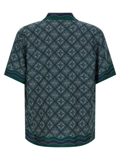 Casablanca Bicolor Silk Blouse