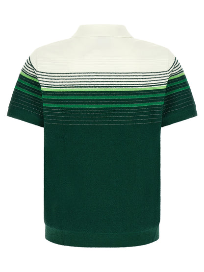 Casablanca Bicolor Cotton Polo Shirt