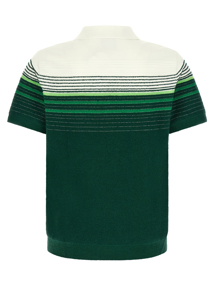 Casablanca Bicolor Cotton Polo Shirt