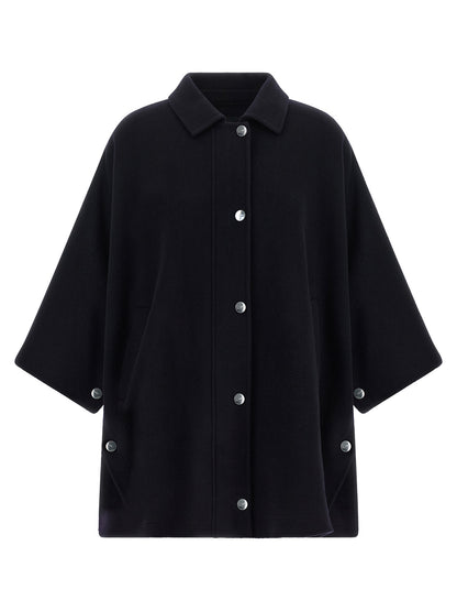 PINKO Blue Wool Coat