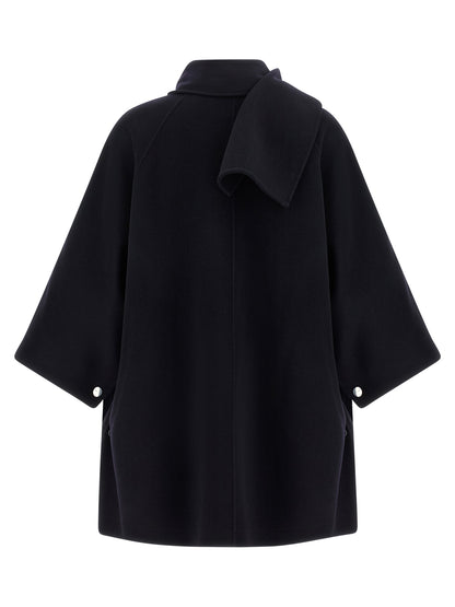 PINKO Blue Wool Coat