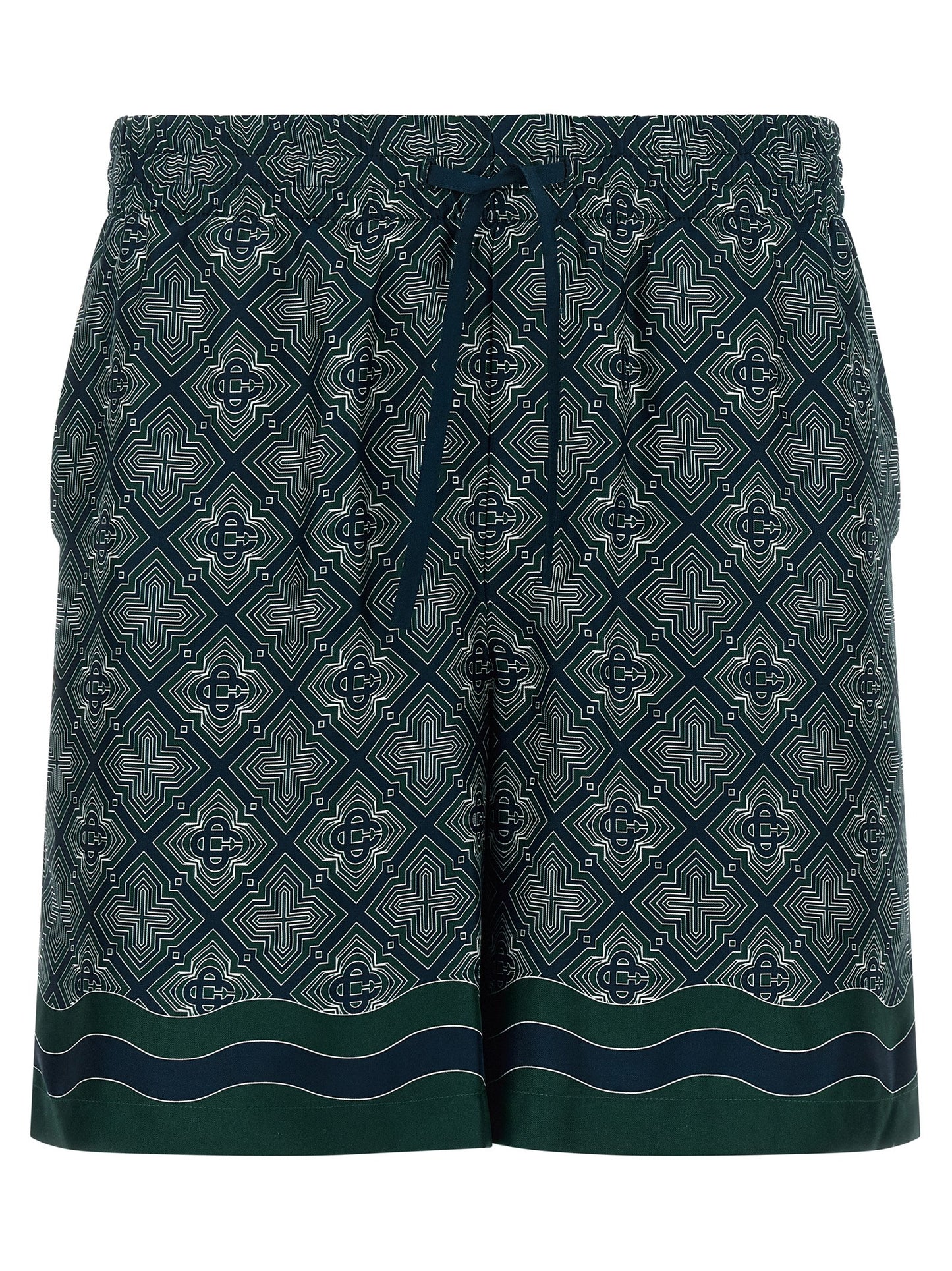 Casablanca Multicolor Silk Bermuda Shorts