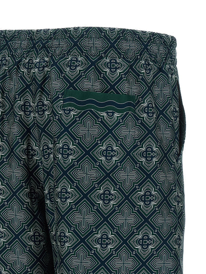 Casablanca Multicolor Silk Bermuda Shorts