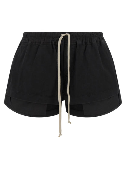 DRKSHDW Black Cotton Bermuda Shorts