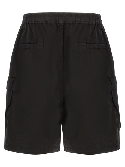 DRKSHDW Black Cotton Bermuda Shorts
