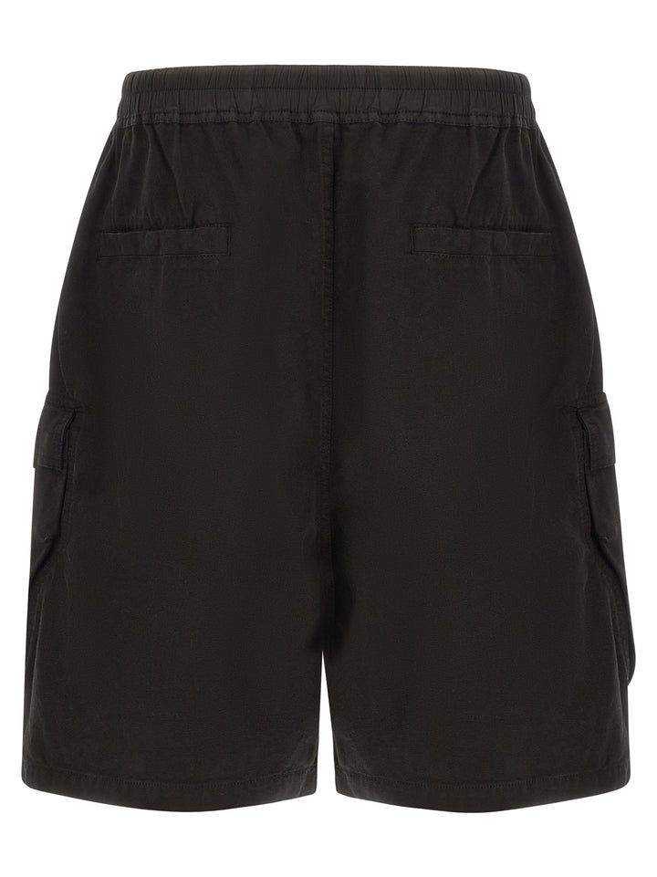 DRKSHDW Black Cotton Bermuda Shorts