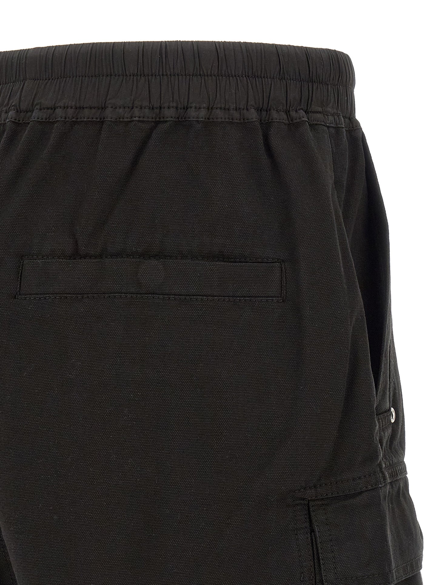 DRKSHDW Black Cotton Bermuda Shorts