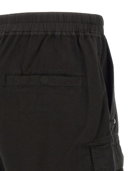 DRKSHDW Black Cotton Bermuda Shorts