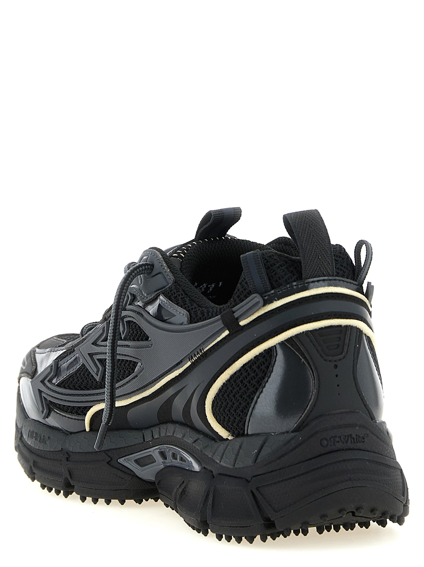 Off-White Black Polyethylene Athletic Sneakers