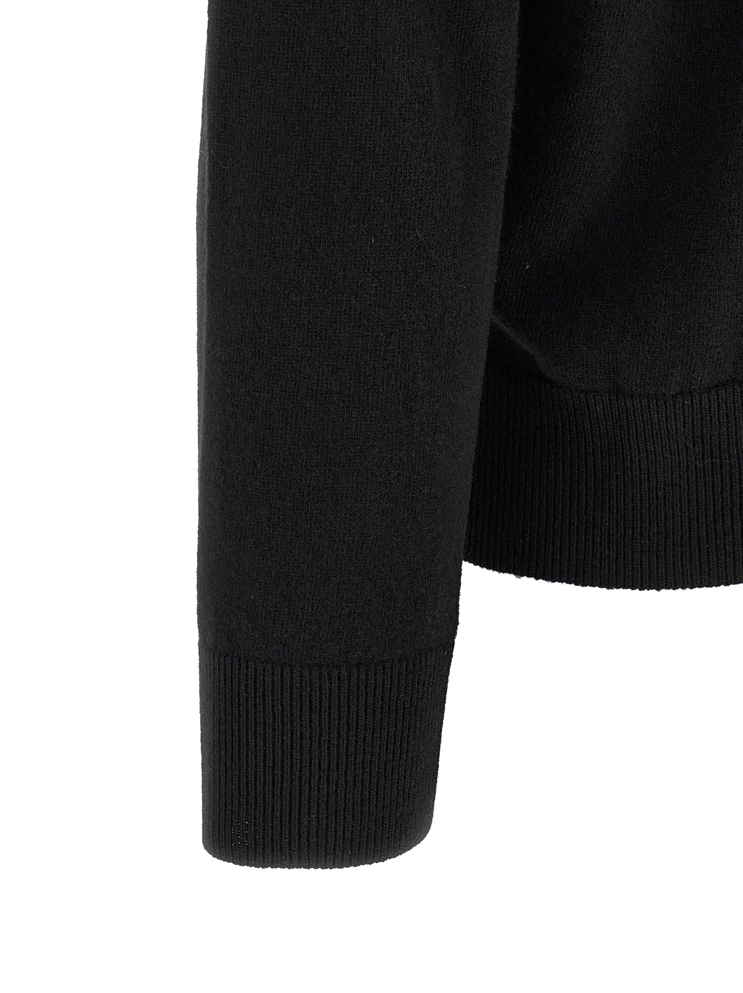 Stone Island Black Virgin Wool Cardigan