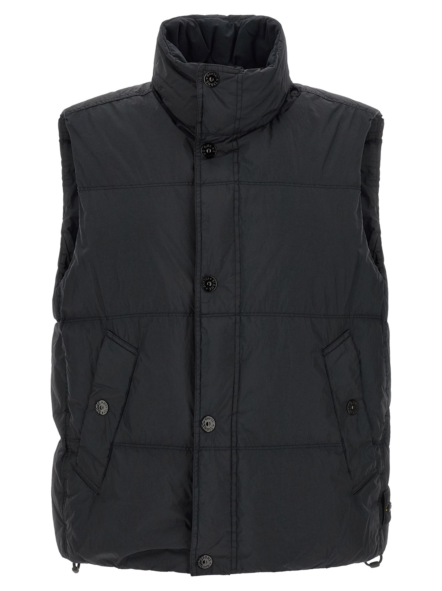 Stone Island Blue Polyamide Sleeveless Jacket