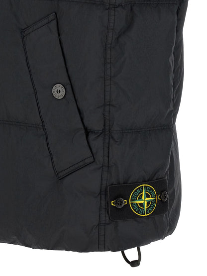 Stone Island Blue Polyamide Sleeveless Jacket