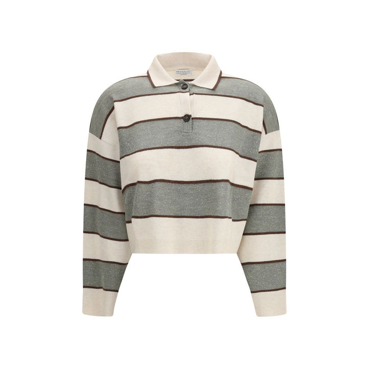 Brunello Cucinelli Multicolor Wool Oves Aries T-Shirt