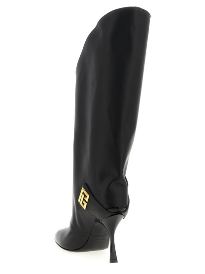 Balmain Black Calfskin Over The Knee